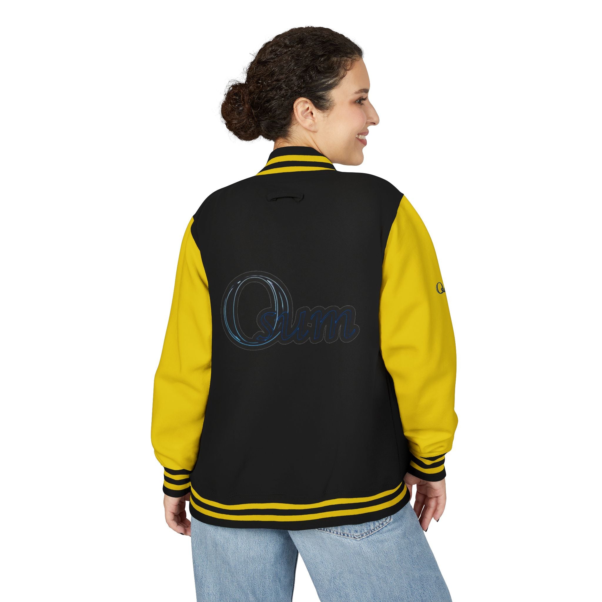 Unisex Heavyweight Letterman Jacket with Stylish Graphic Design