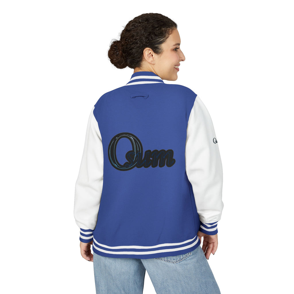 Unisex Heavyweight Letterman Jacket with Stylish Graphic Design