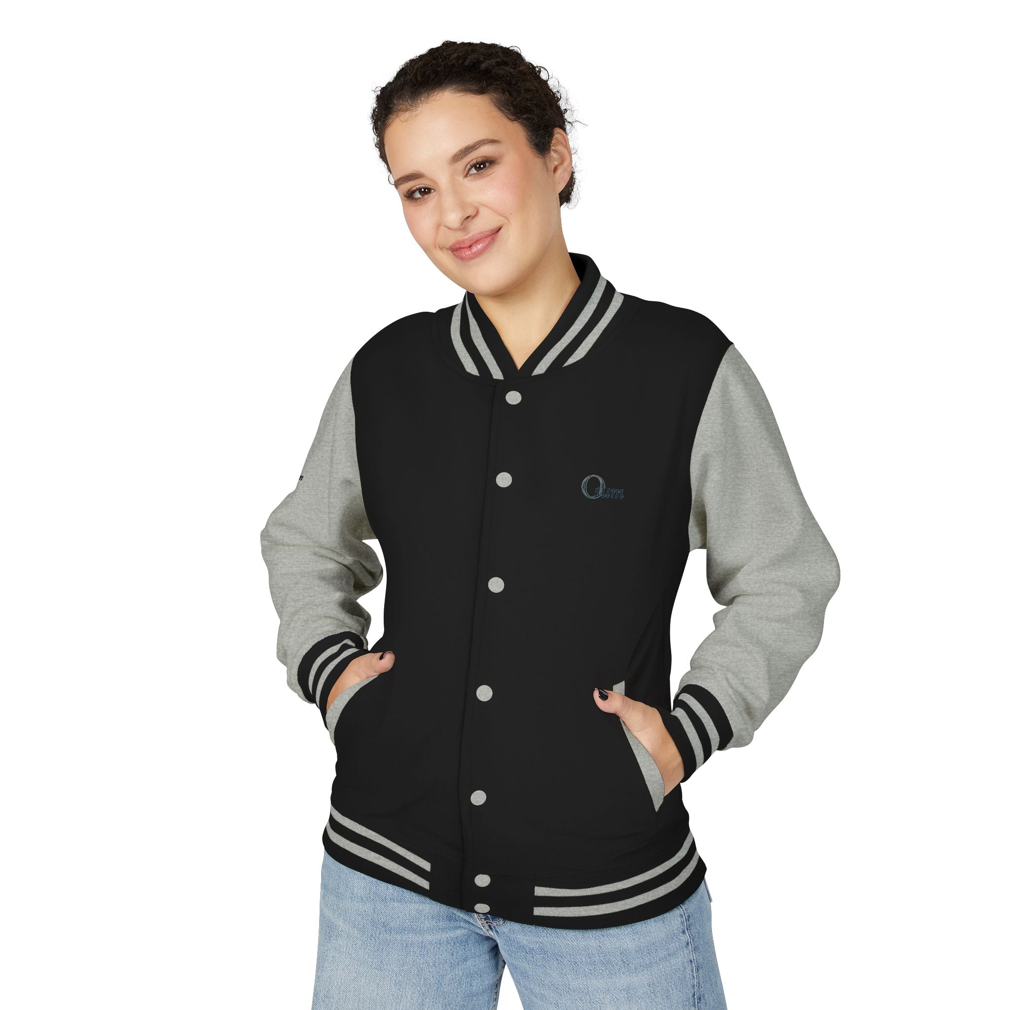 Unisex Heavyweight Letterman Jacket with Stylish Graphic Design
