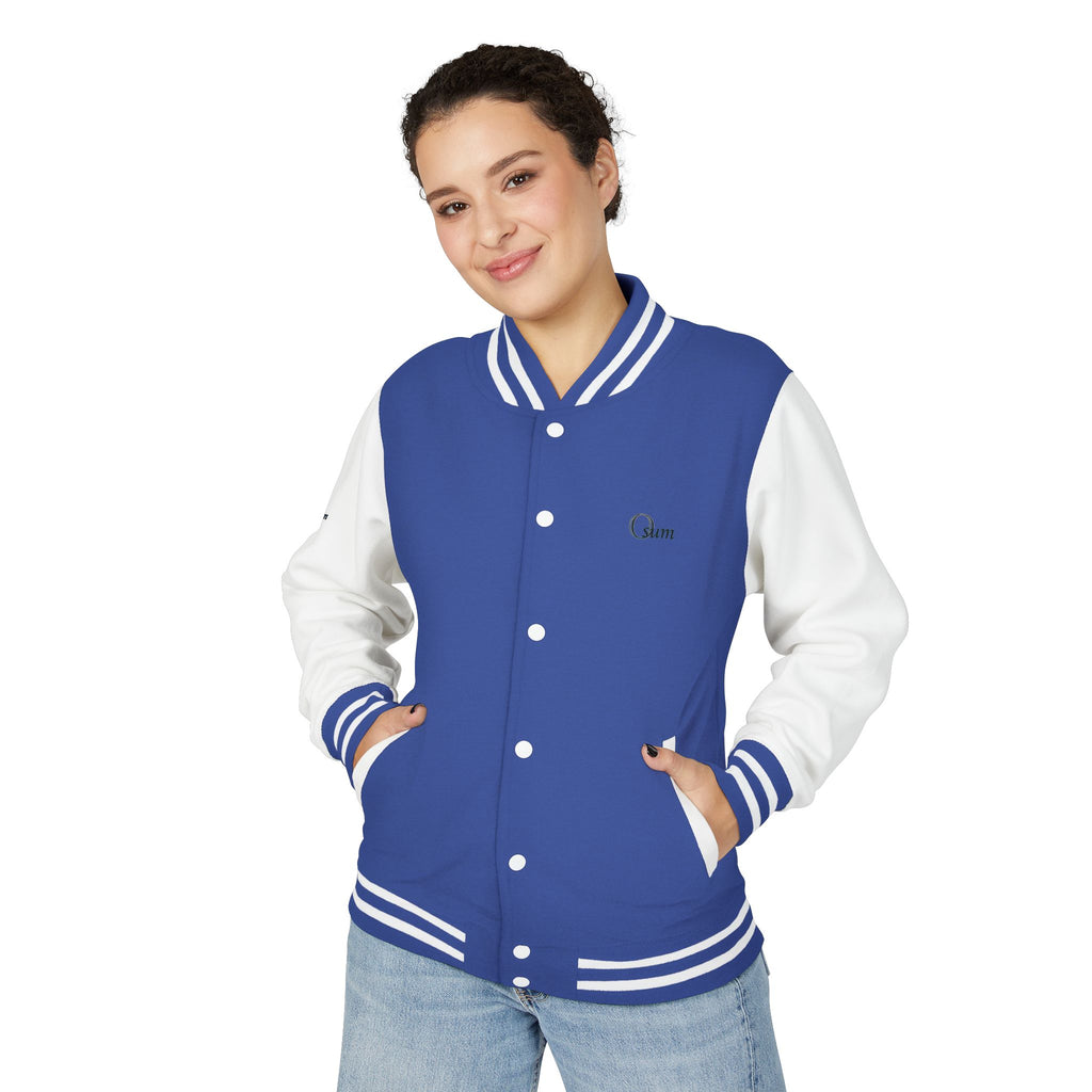 Unisex Heavyweight Letterman Jacket with Stylish Graphic Design