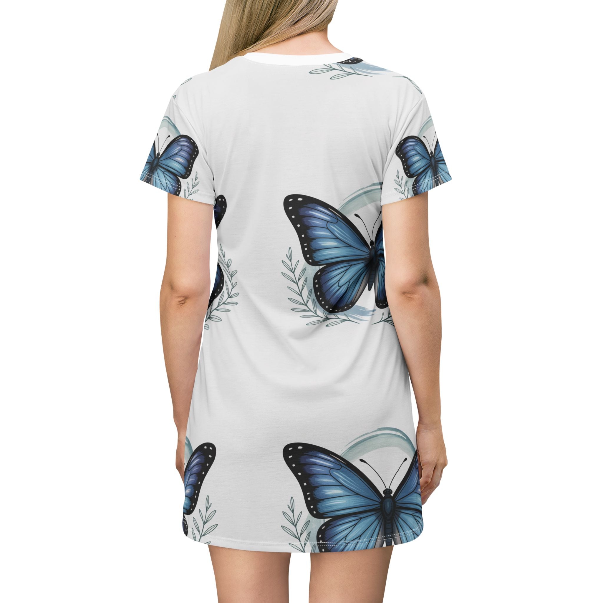 Butterfly AOP T-Shirt Dress – Effortless Style for Nature Lovers