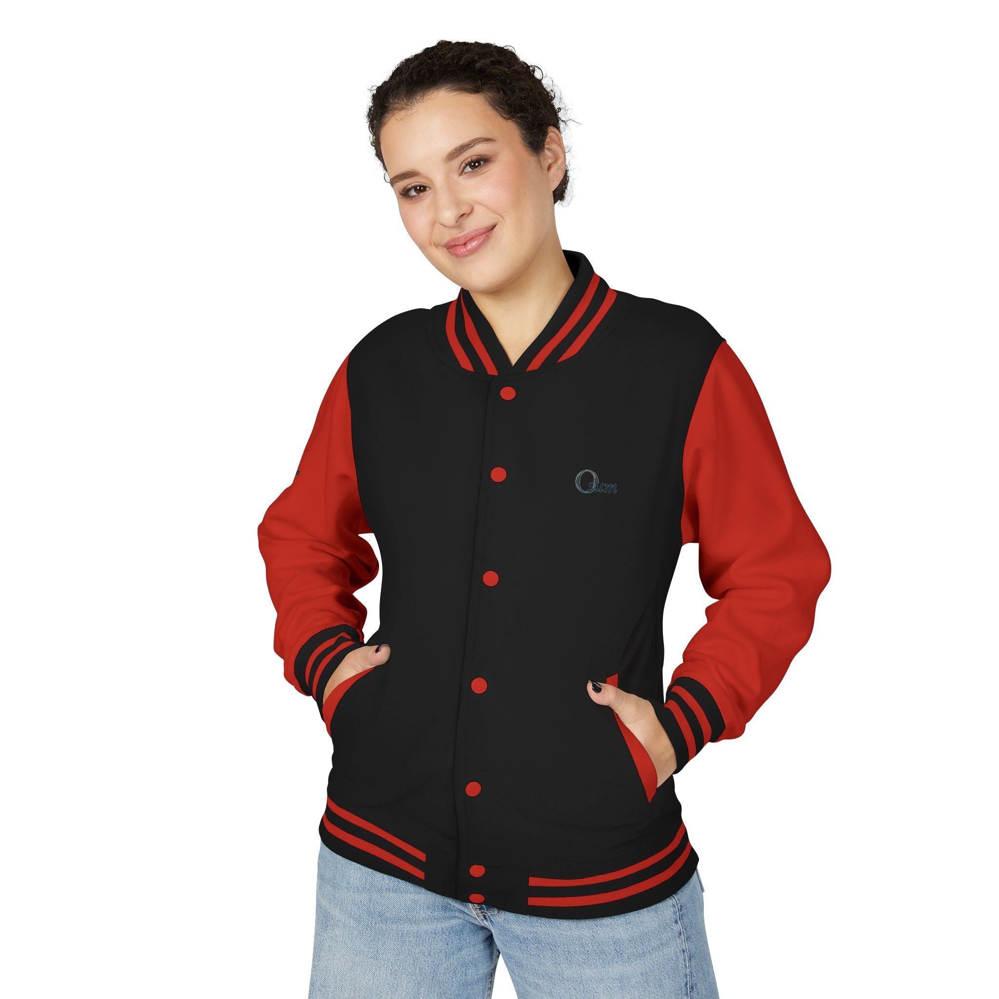Unisex Heavyweight Letterman Jacket with Stylish Graphic Design