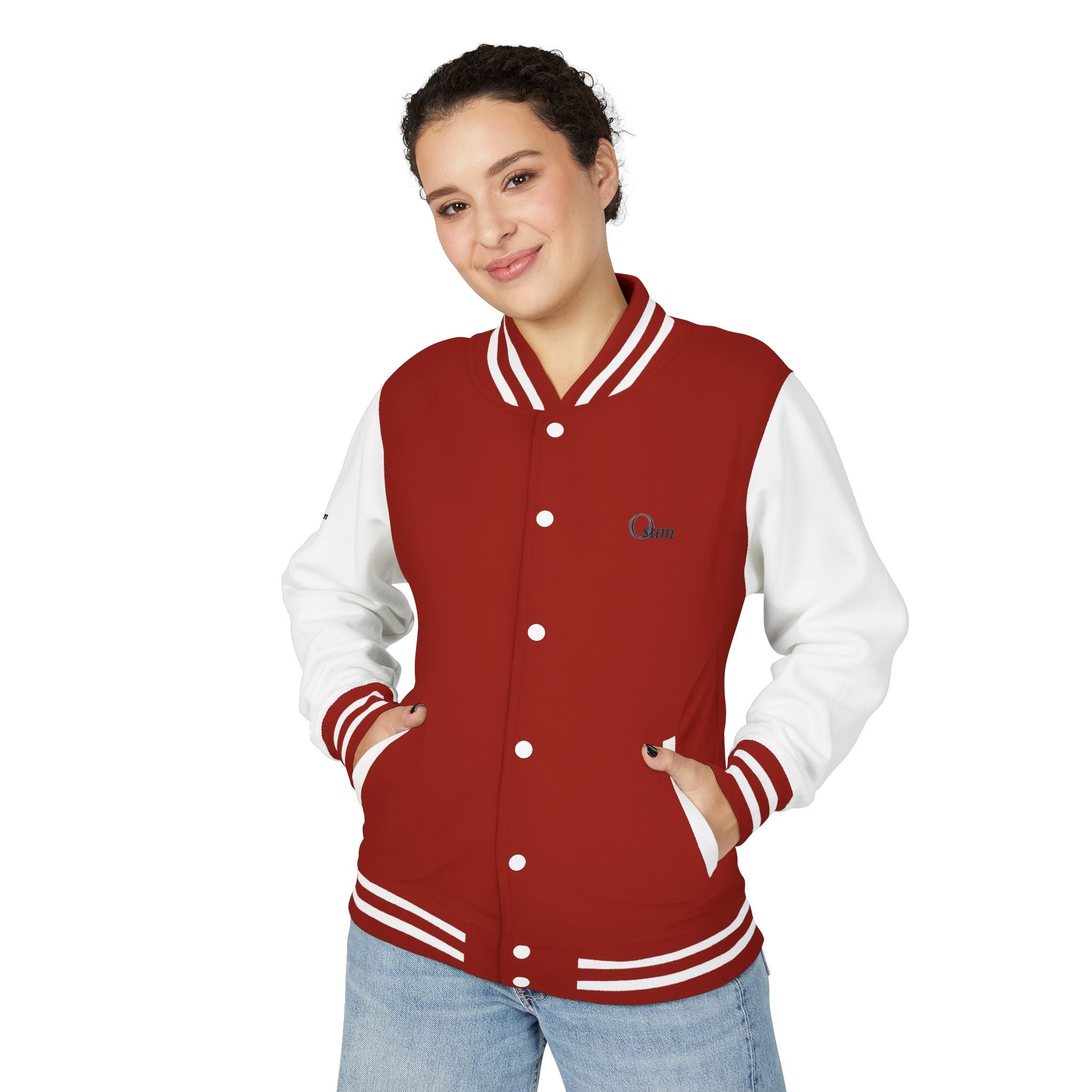 Unisex Heavyweight Letterman Jacket with Stylish Graphic Design
