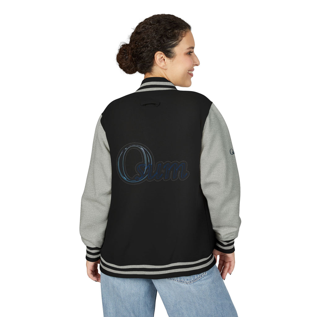 Unisex Heavyweight Letterman Jacket with Stylish Graphic Design