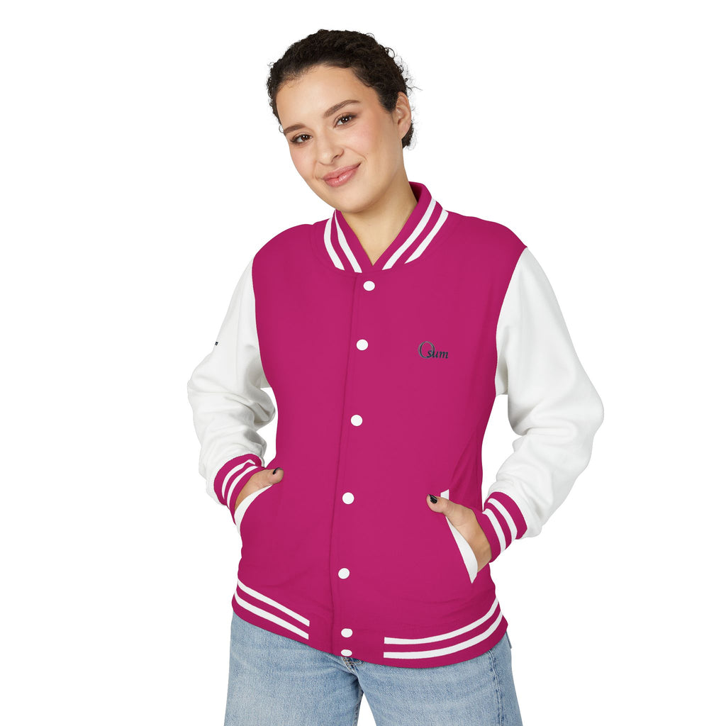 Unisex Heavyweight Letterman Jacket with Stylish Graphic Design