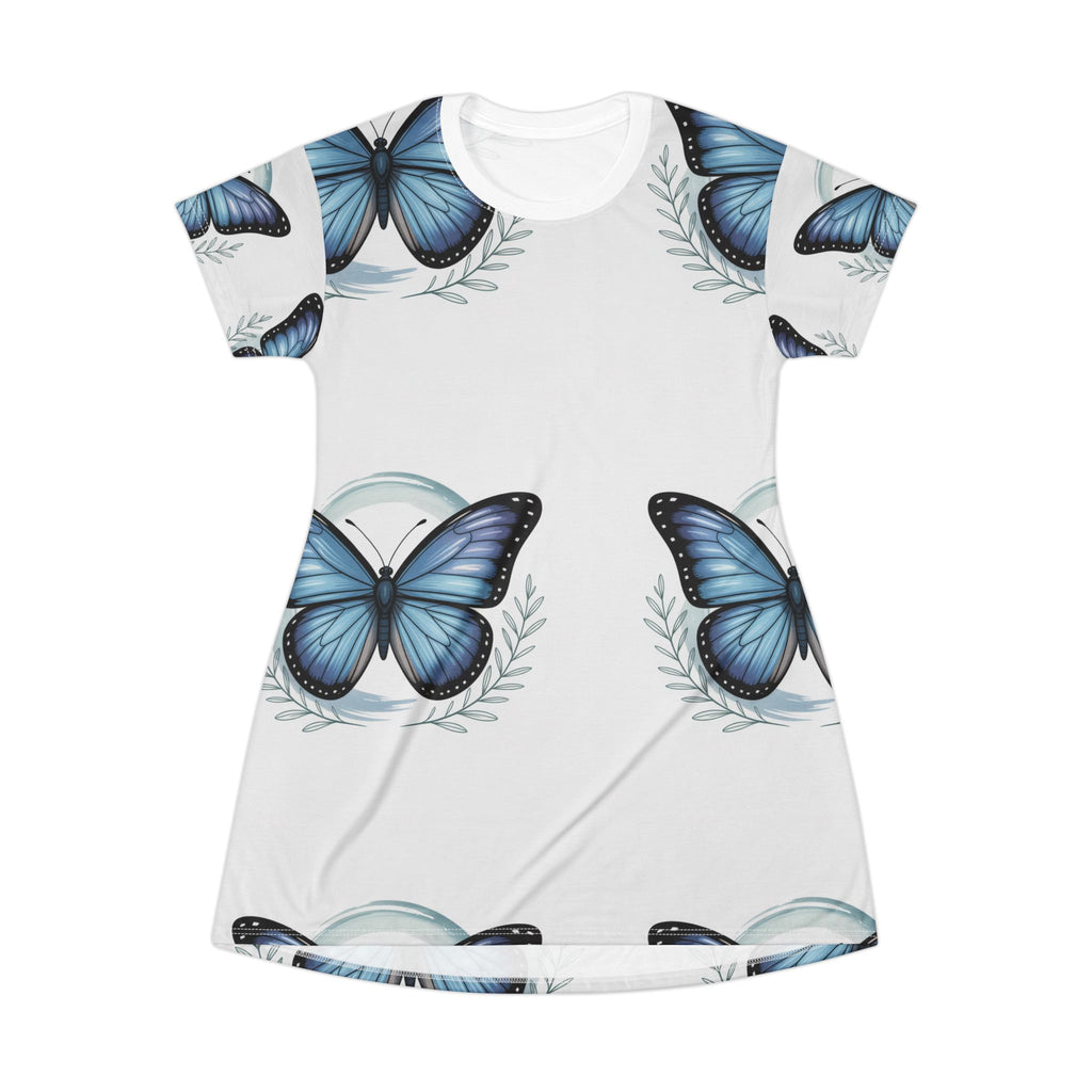 Butterfly AOP T-Shirt Dress – Effortless Style for Nature Lovers