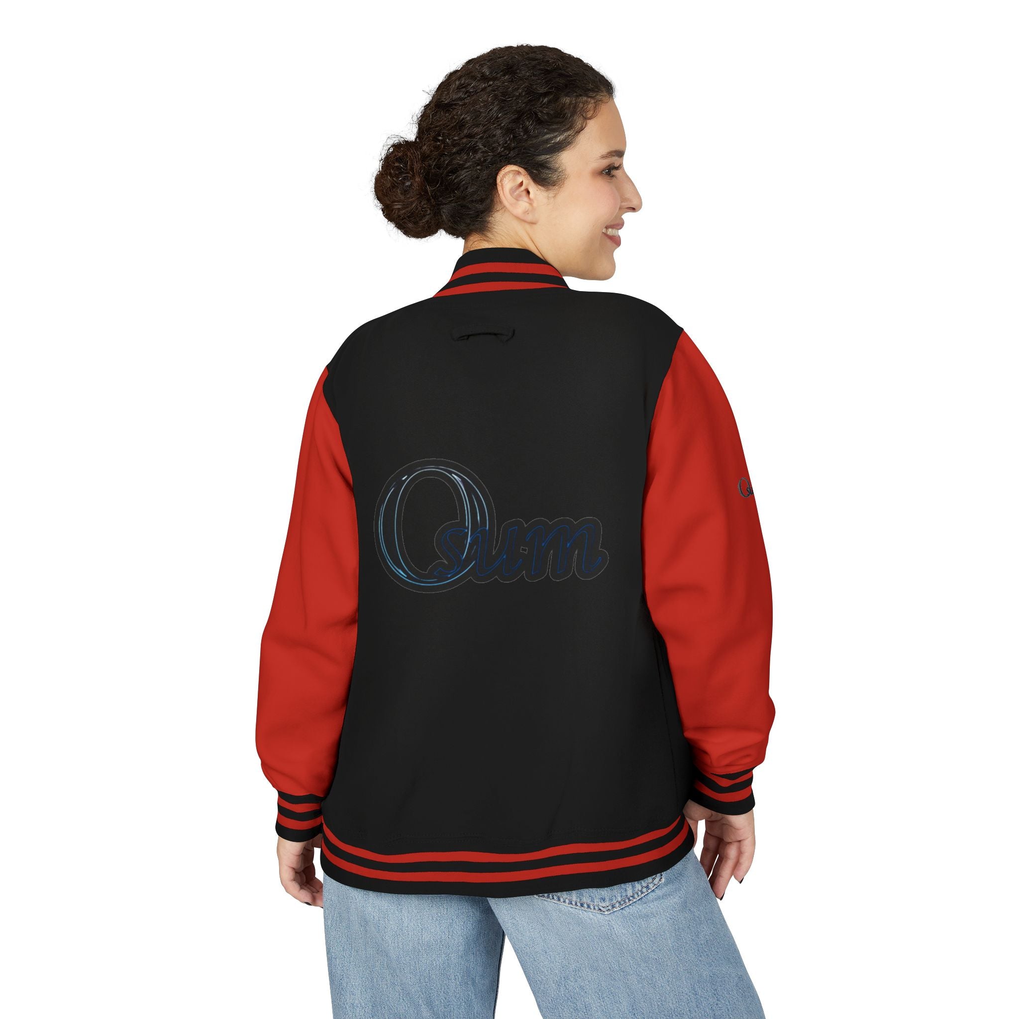 Unisex Heavyweight Letterman Jacket with Stylish Graphic Design