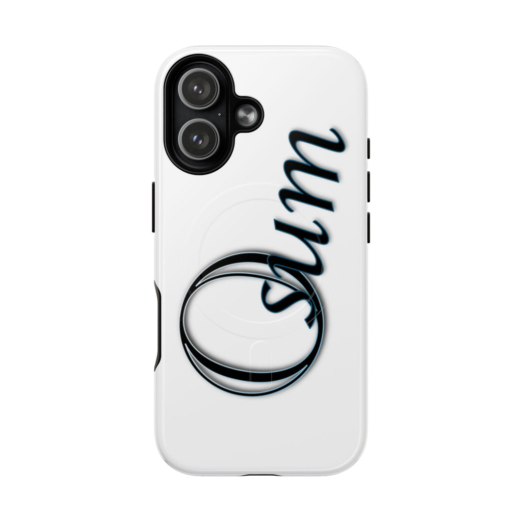 Stylish Tough Magnetic Phone Case - Modern Design with 'Sum' Text