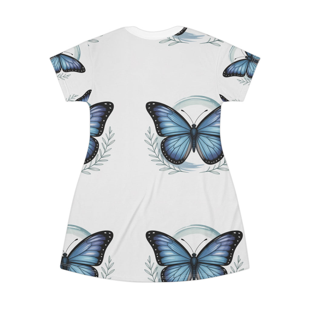Butterfly AOP T-Shirt Dress – Effortless Style for Nature Lovers