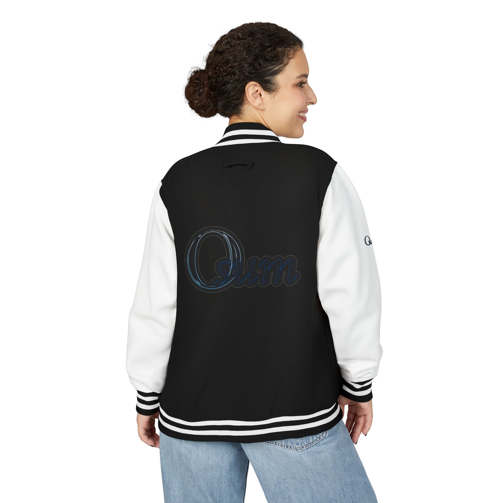 Unisex Heavyweight Letterman Jacket with Stylish Graphic Design