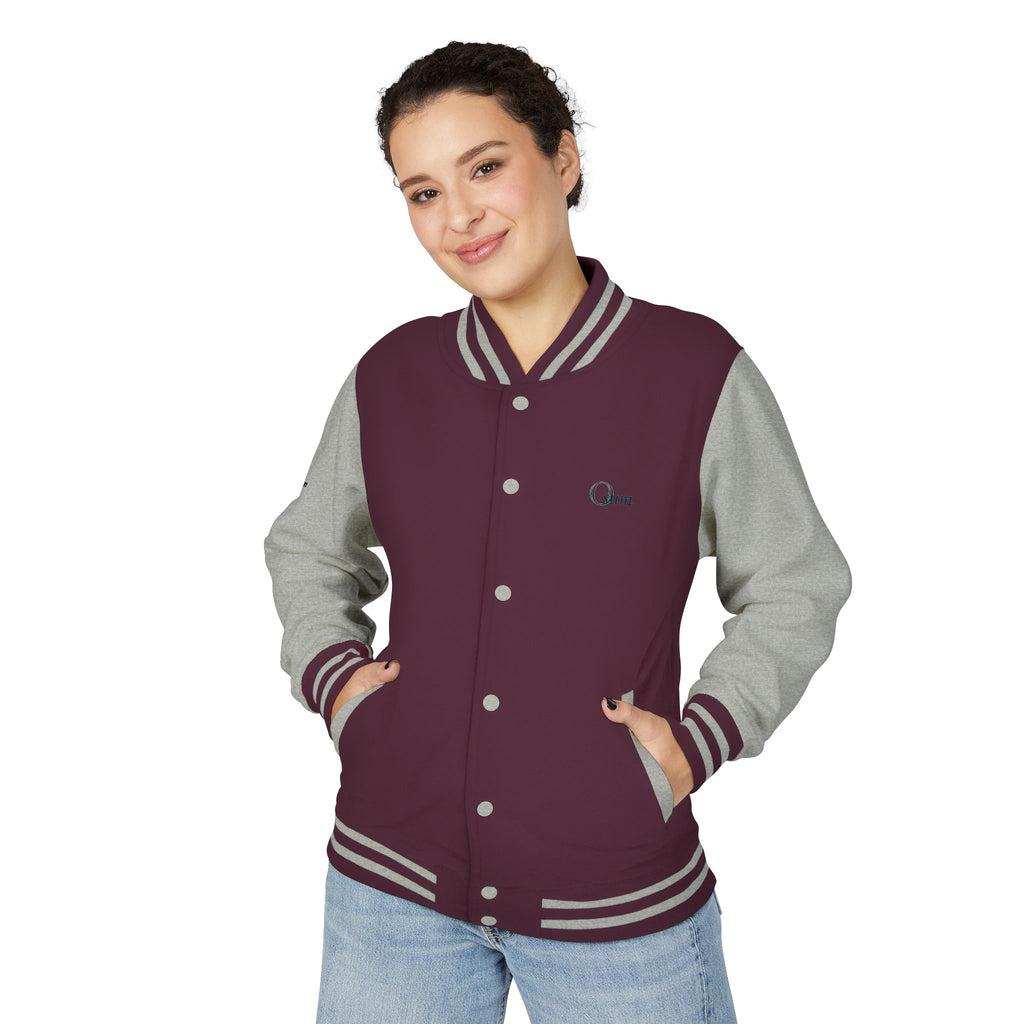 Unisex Heavyweight Letterman Jacket with Stylish Graphic Design