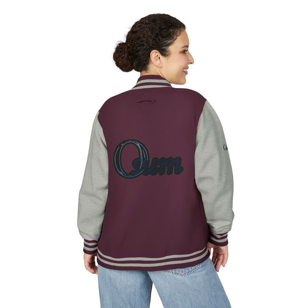 Unisex Heavyweight Letterman Jacket with Stylish Graphic Design