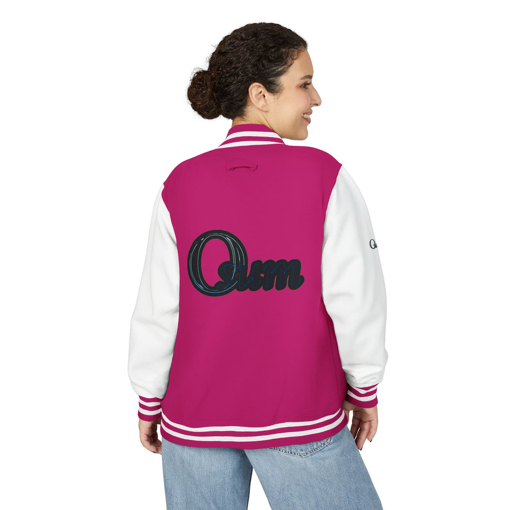 Unisex Heavyweight Letterman Jacket with Stylish Graphic Design