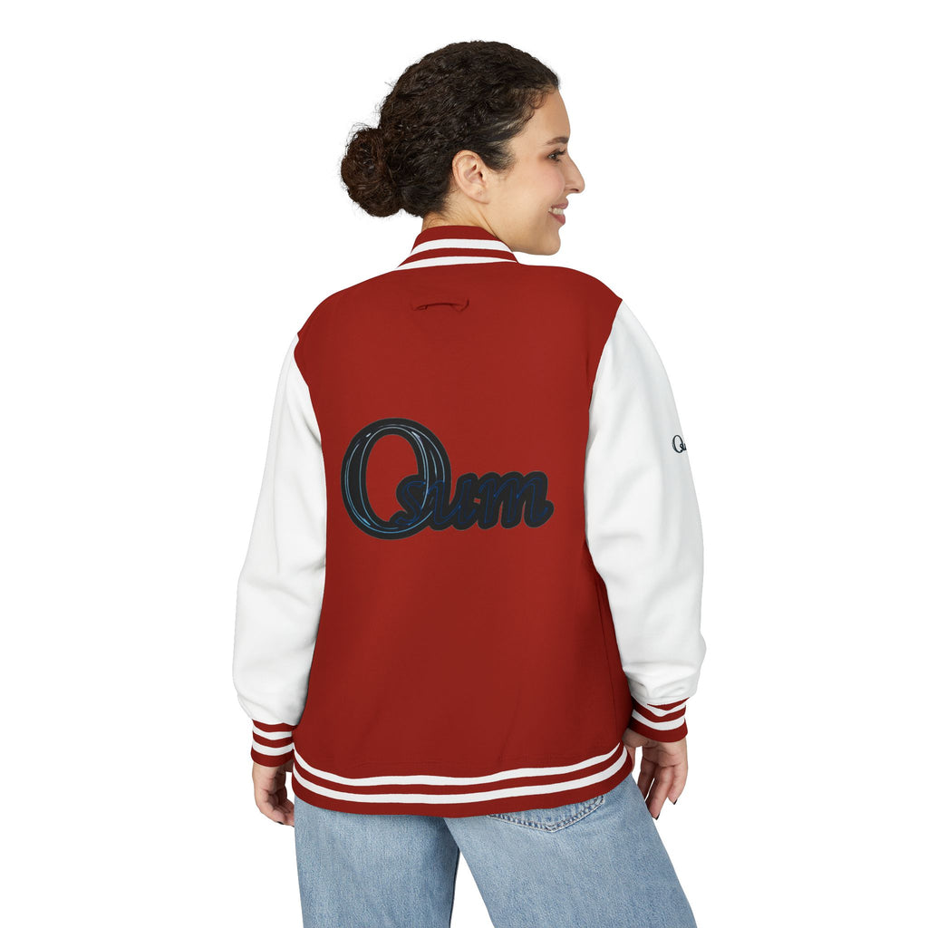 Unisex Heavyweight Letterman Jacket with Stylish Graphic Design