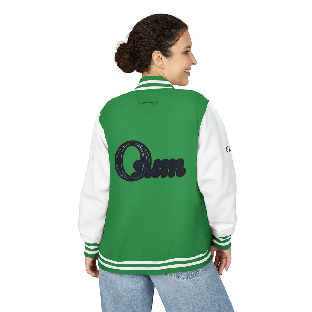 Unisex Heavyweight Letterman Jacket with Stylish Graphic Design