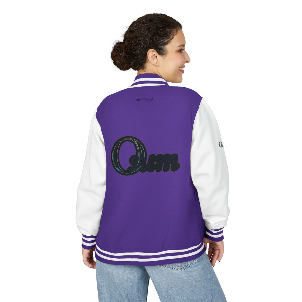 Unisex Heavyweight Letterman Jacket with Stylish Graphic Design