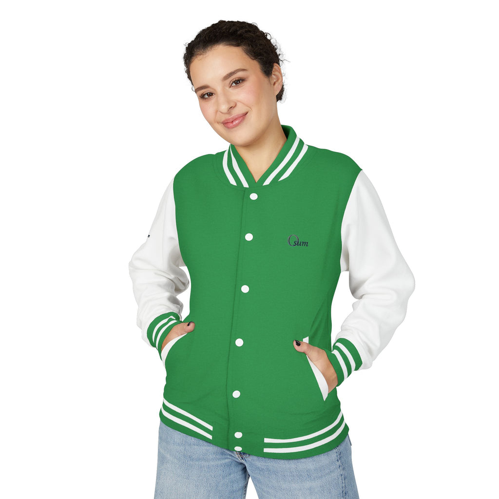 Unisex Heavyweight Letterman Jacket with Stylish Graphic Design